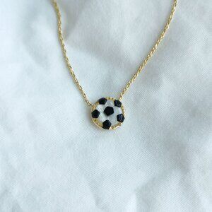 Kendra Scott Soccer Ivory Mother-of-Pearl Gold Short Necklace